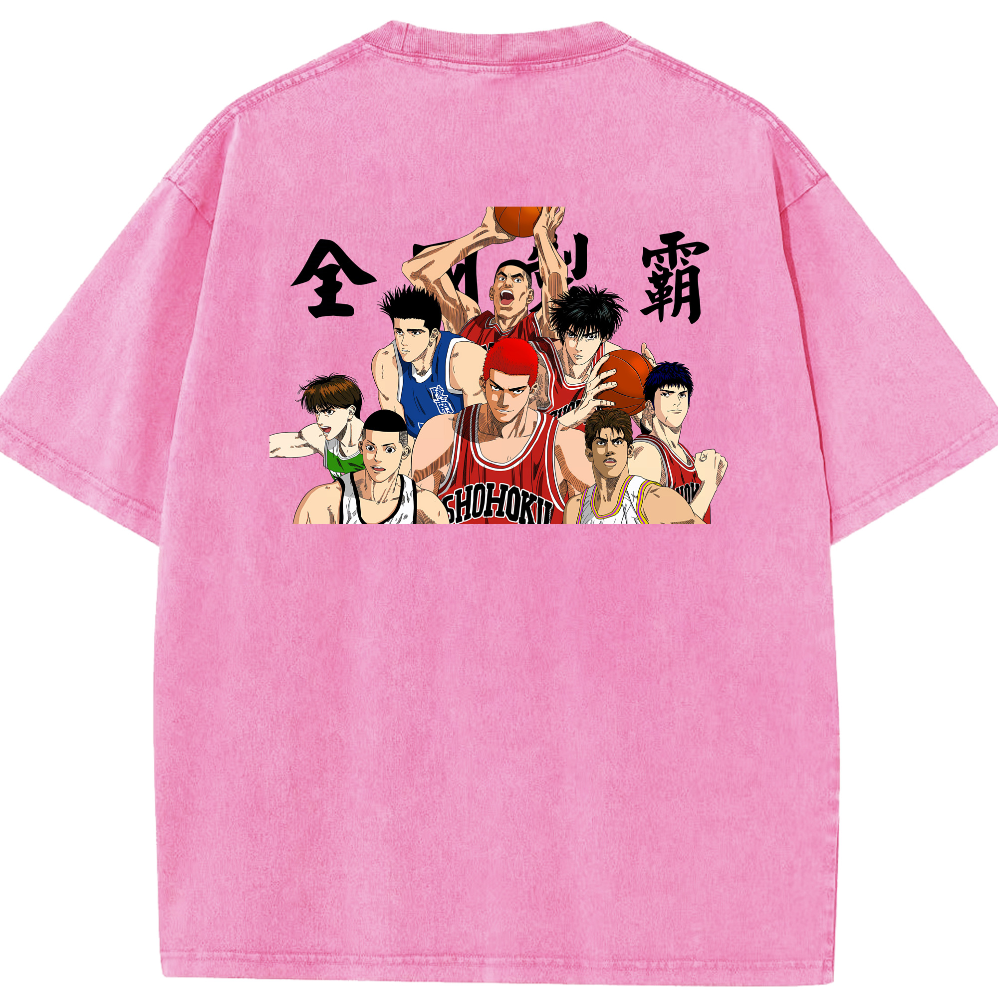 （画像用） SLAM DUNK／スラムダンク 綿100% ヴィンテージ風 半袖Tシャツ（背面プリント）